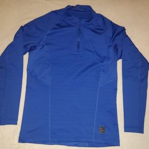 Mens medium Nike pro blue quarter zip.